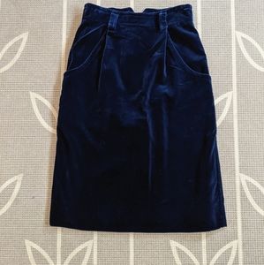 Vintage Jill Sander Velvet Pencil Skirt